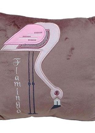 Подушка декоративная "flamingo birds" (28 см.)