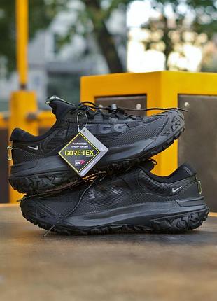 Мужские черные кроссовки nike acg mountain fly 2 low black gore-tex х маунтейн флай 44