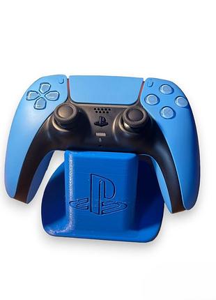 Держатель геймпада ps5 с логотипом синий