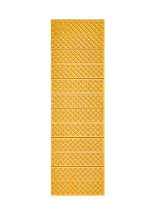 Коврик туристический складной одноместный ixpe naturehike cnk2650ws010 с алюминиевой пленкой, 200x60x2.3 см, желтый