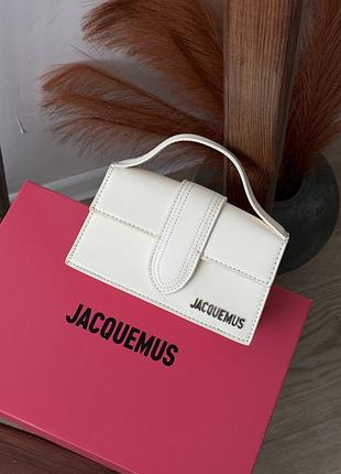 Сумка женская jacquemus le bambino mini bag белый через плече жакмюс