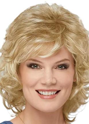 Парик короткий пшеничный блонд ombre bob, термоволокно vc hj ab5