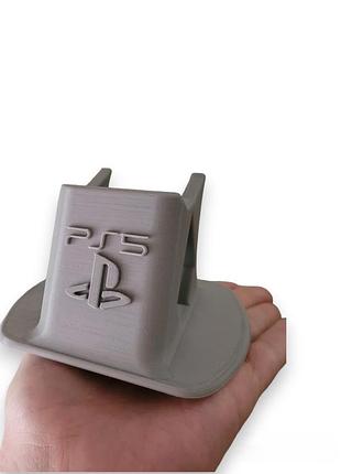 Держатель геймпада ps5 с логотипом серый