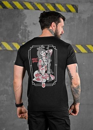 Тактическая потоотводящая футболка odin dzen black вт6663