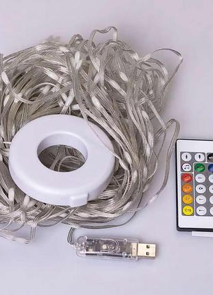 Розумна гірлянда smart 200 led довжина 2 м з керуванням зі смартфона прозора, мультиколор 1733042w