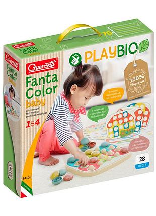 Набор для занятий мозаикой fantacolor baby quercetti 84405-q серии "play bio"