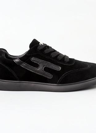 Кеды черные замшевые женские осенние, удобные мягкие кроссовки замша весна-осень демисезон 40