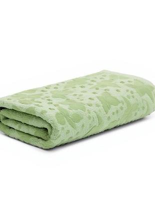 Рушник для ванної кімнати 50*90 см бавовняний зелений colorful home 503-4-b-72gr