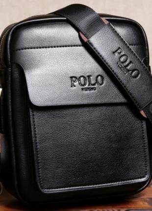Чоловіча стильна шкіряна сумка videng polo new. сумка-планшетка, сумка через плече.