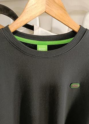 Оригінальний світшот hugo boss (зелена лінія), р. l (чорний)