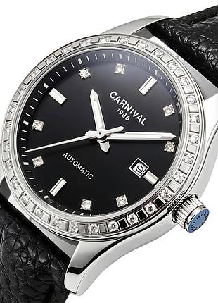 Carnival luiza black leather, 2 ремінці