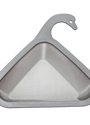 Сито 27×22×10 (см) на раковину сірий hp-8-46