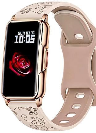 Smart mioband nano+ beige flower, 3 ремінці