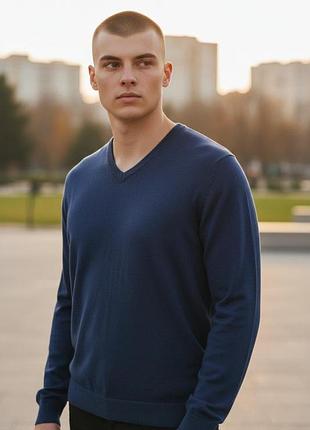 Мужской реглан синий jean pascale размер m