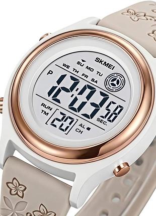 Skmei game beige flower, 2 ремінці