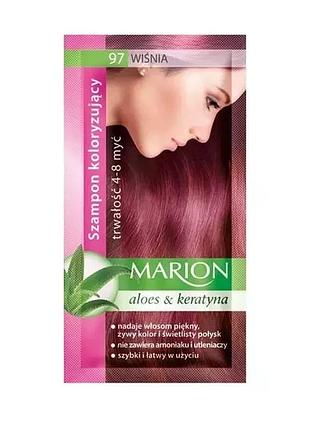 Відтіночний шампунь marion color, 40 мл 97 вишня