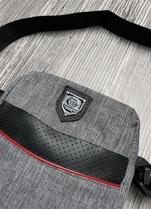 Сумка через плече  philipp plein месенджер чоловічий барсетка 3