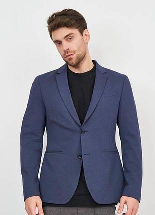 Жакет мужской піджак zara синій 50 размер