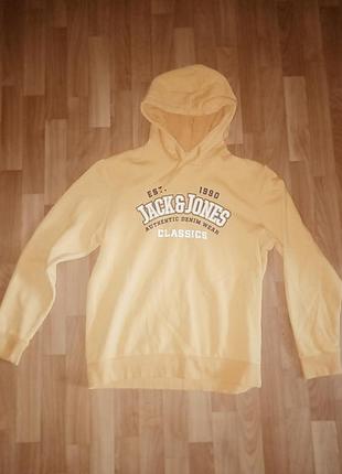 Худи jack &amp; jones jjstamp sweat hood в фирменном оттенке harvest gold размер l