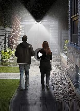 100led потужна сонячна настінна лампа