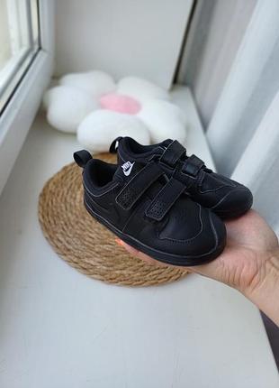 Кроссовки nike на липучках кожаные