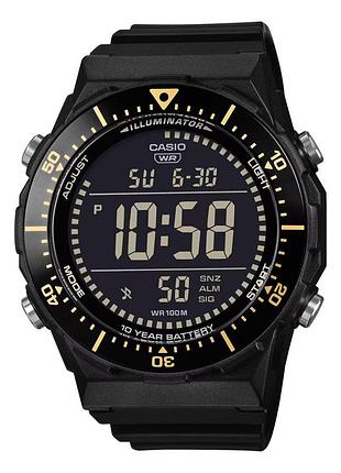 Casio ae-1700h-1b — чоловічий цифровий годинник, чорний циферблат, полімерний ремінець, wr 100 м
