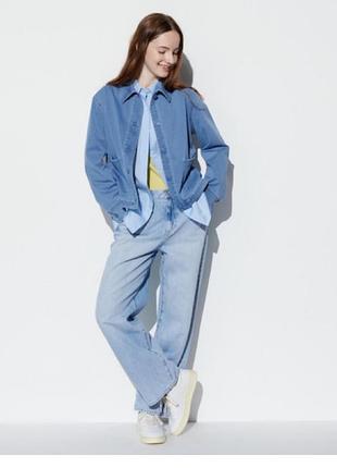 Джинсова куртка сорочка uniqlo