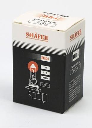 Лампа галогеновая hb4 12v 55w p22d, sl1015