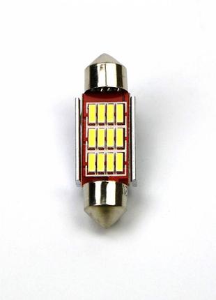 Светодиодная лампа t11 festoon t11x41 12leds canbus, sl4011