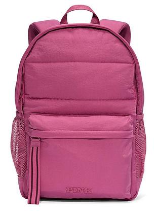 Рюкзак victoria's secret classic canvas backpack серый карман сетка