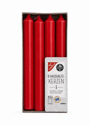 Свічка столова edeka red 210/19мм 8шт