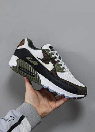 Кроссовки унисекс nike air max 90 white brown khaki х эйр макс 38