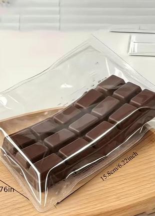Игрушка антистресс, сквиш шоколад, плитка шоколада, коричневый
