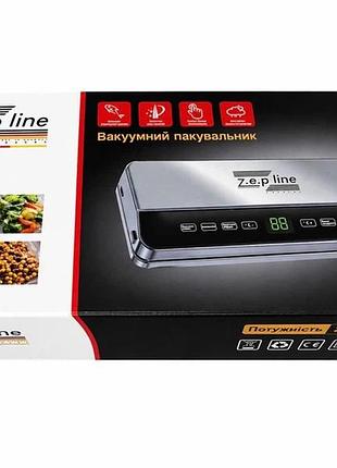 Вакуумний пакувальник zepline zp-00359, 200 вт, сенсорне керування для домашнього збереження продуктів