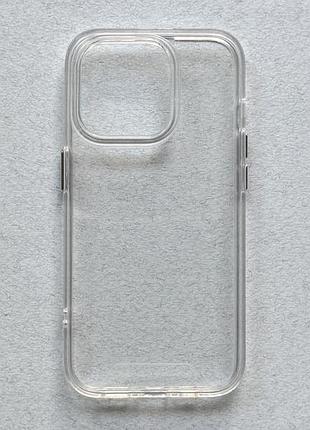 Apple iphone 15 pro чохол - накладка (бампер) space прозорий силікон та пластик