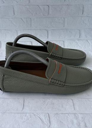 Шкіряні лофери баллі bally leather size 40 розмір мокасини сліпони туфлі оригінал
