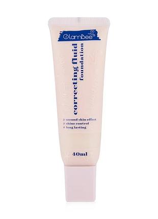 Коригувальний тональний крем для обличчя glambee fluid 01