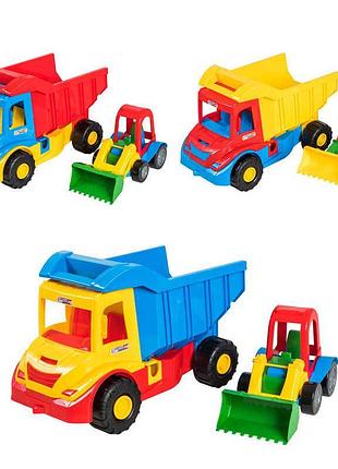 Яркая грузовик с трактором "multi truck" от tigres в сетке