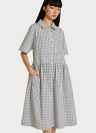 Котоновое платье 👗 в клетку