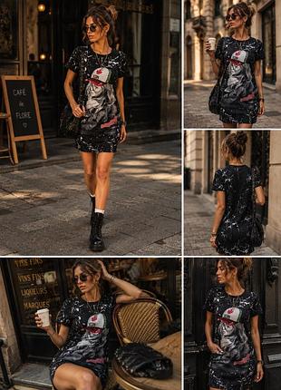 Сукня футболка стрази dsquared2