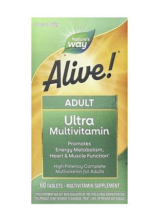 Ультра преміум мультивітамін для дорослих adult ultra potency multi - 60 tabs для дорослих