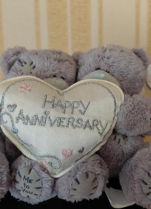 Оригінальні парні ведмедики me to you (tatty teddy) — "happy anniversary"