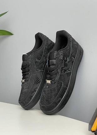 Чоловічі кросівки nike kobe bryant air force 1 triple black mamba ib0018-003