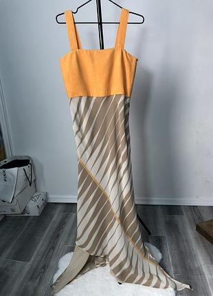 Сукня жіноча gianfranco ferre studio з асиметричними краями та контрастним топом