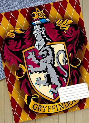 Тетрадь гарри поттер грифиндор harry potter gryffindor на скобе 12 листов косая линия (35537)