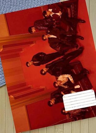 Тетрадь эйтиз ateez на скобе 12 листов косая линия (35057)