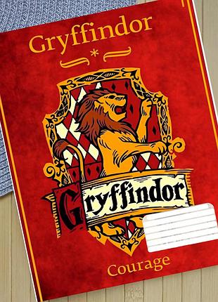 Тетрадь гарри поттер грифиндор harry potter gryffindor на скобе 12 листов косая линия (35543)