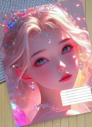 Тетрадь феи fairies на скобе 12 листов косая линия (36134)