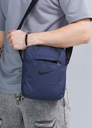 Барсетка синя nike сумка найк барсетка маленька сумка спорт найк