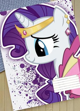 Тетрадь май литл пони my little pony на скобе 12 листов косая линия (35311)